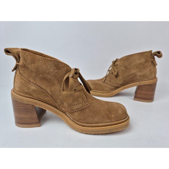 See by Chloé Women's Brown Bonni Suede Ankle Boots Chloe Booties Size 38 - Picture 3 of 7